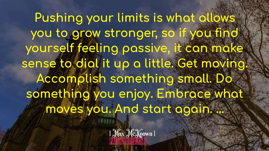 Pushing Your Limits quotes by Max McKeown