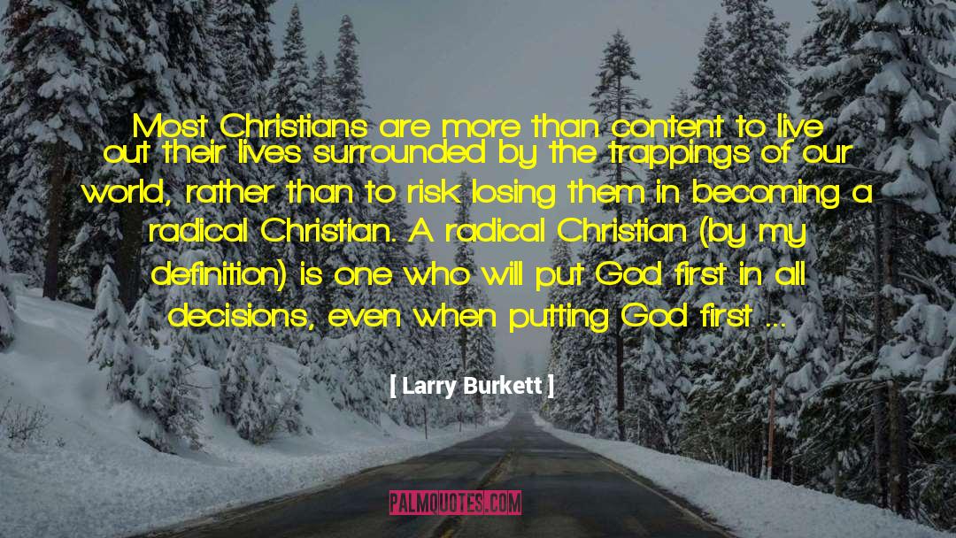 Put God First quotes by Larry Burkett