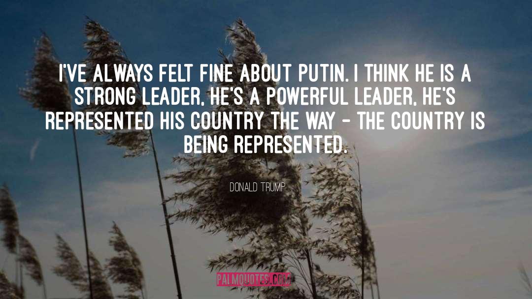 Putin quotes by Donald Trump