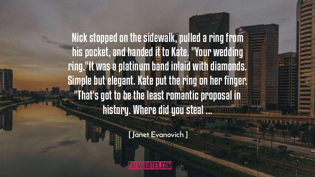 Putting A Ring On Her Finger quotes by Janet Evanovich
