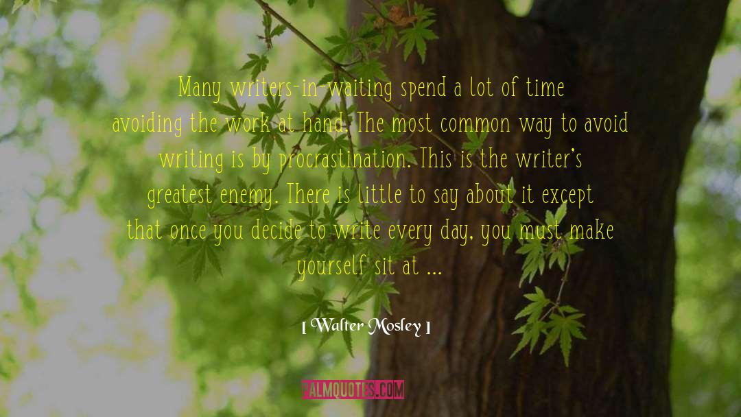 Putting Down quotes by Walter Mosley