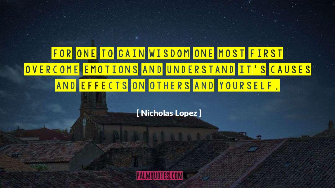 Putting Yourself First quotes by Nicholas Lopez