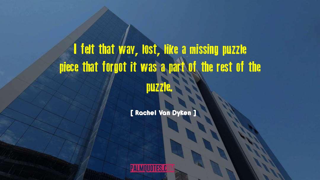 Puzzle Piece quotes by Rachel Van Dyken