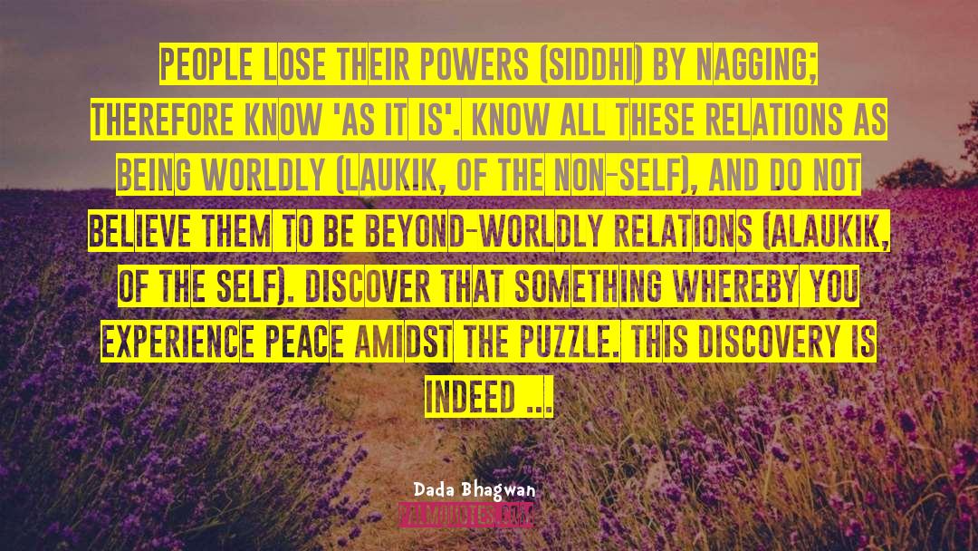 Puzzle quotes by Dada Bhagwan