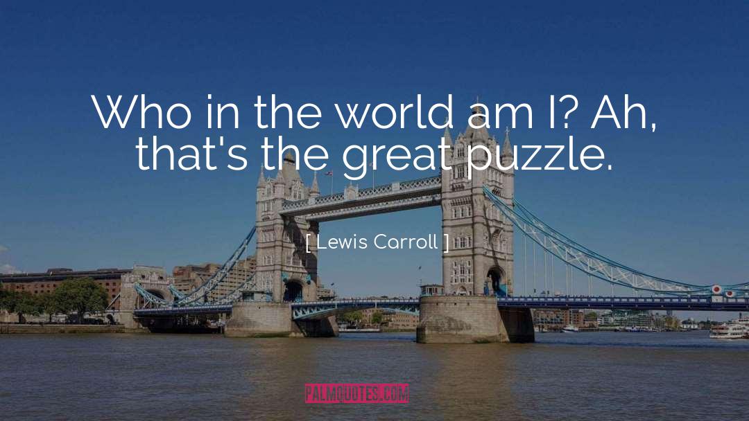 Puzzle quotes by Lewis Carroll