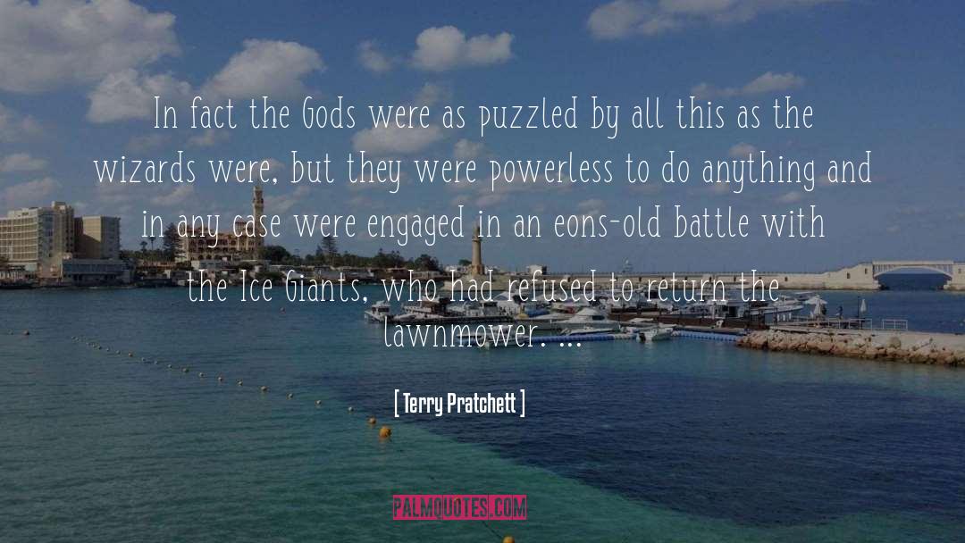 Puzzled quotes by Terry Pratchett