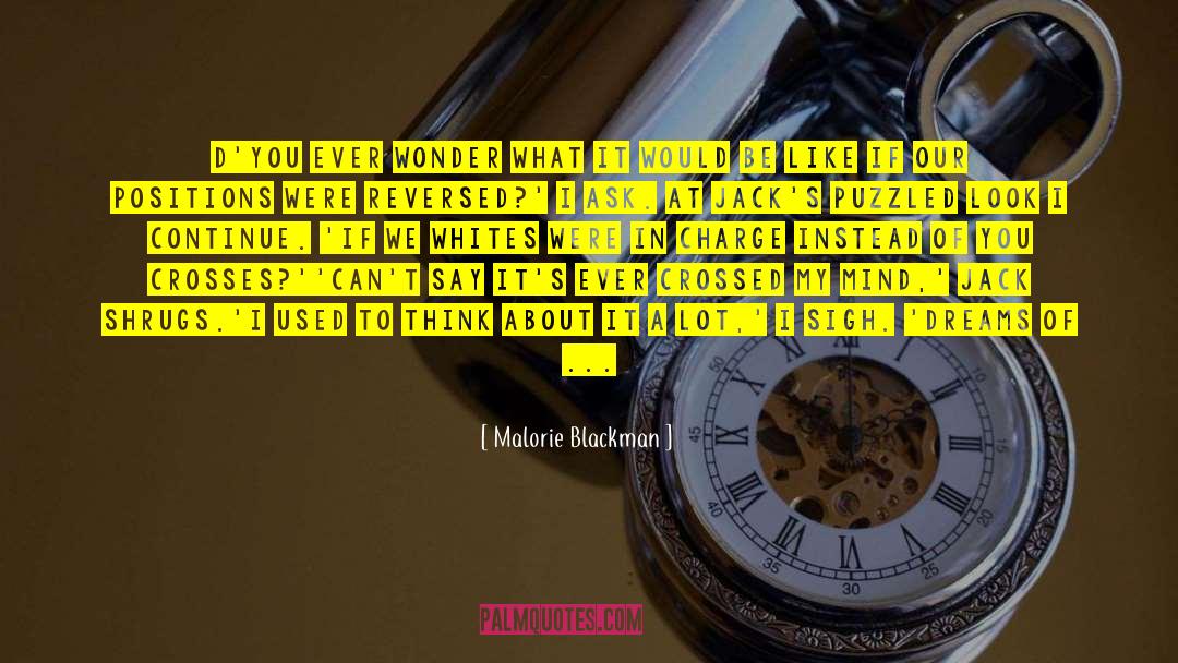 Puzzled quotes by Malorie Blackman