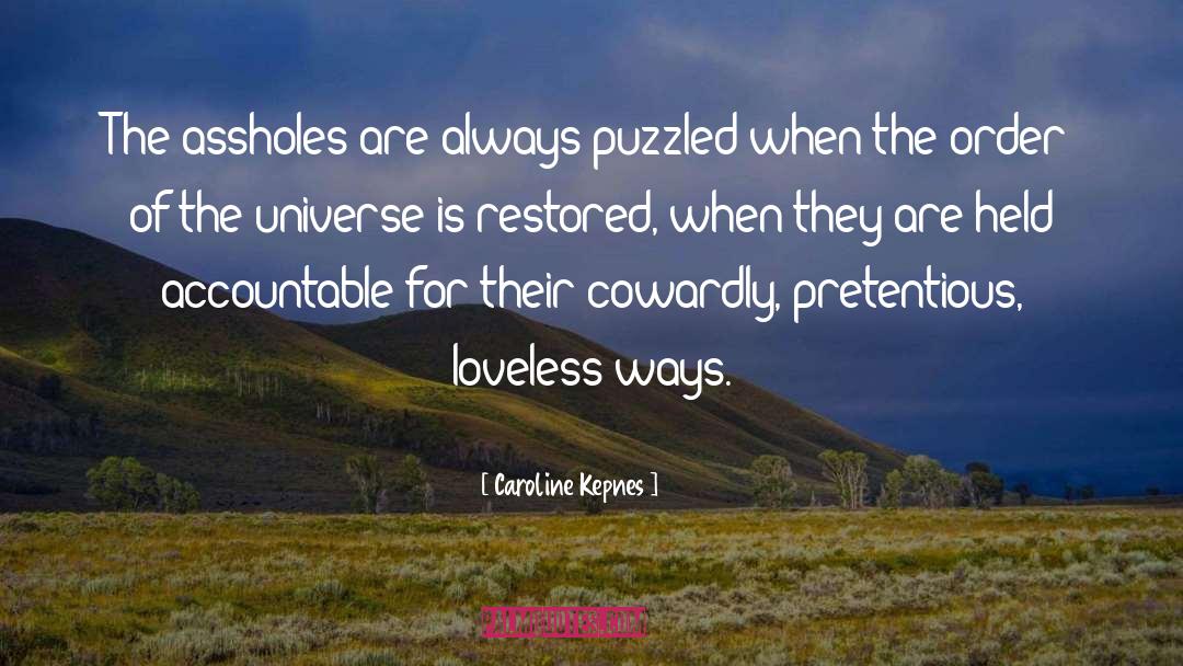 Puzzled quotes by Caroline Kepnes