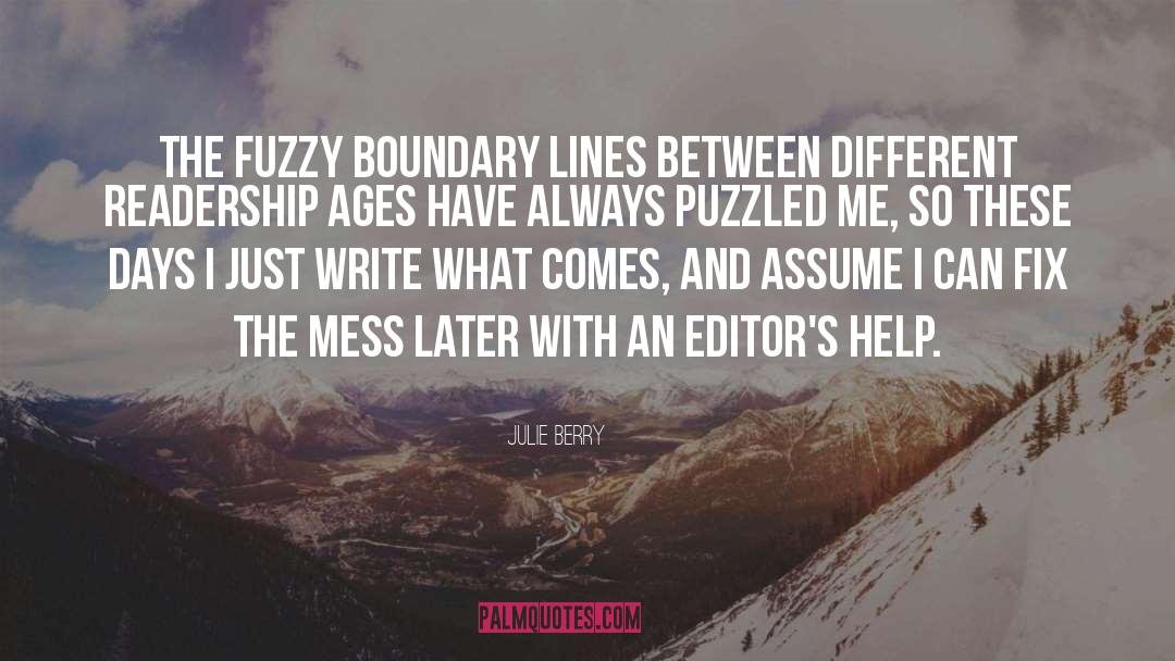 Puzzled quotes by Julie Berry