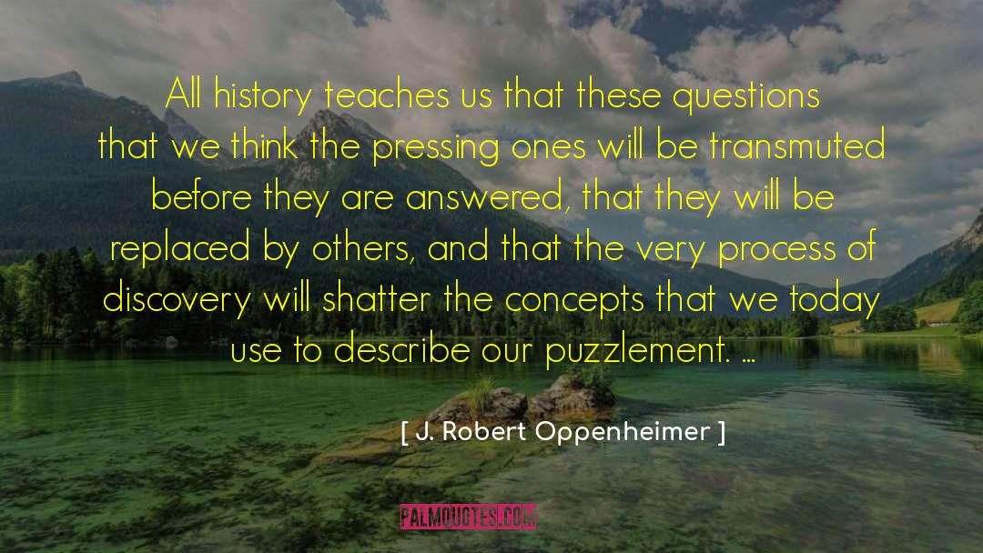 Puzzlement quotes by J. Robert Oppenheimer