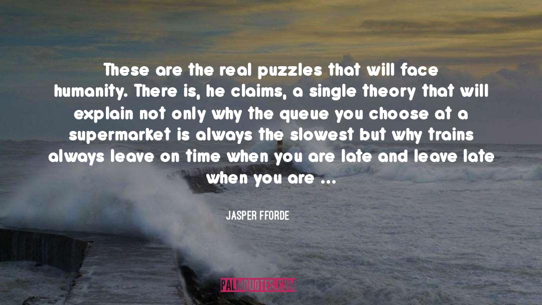 Puzzles quotes by Jasper Fforde