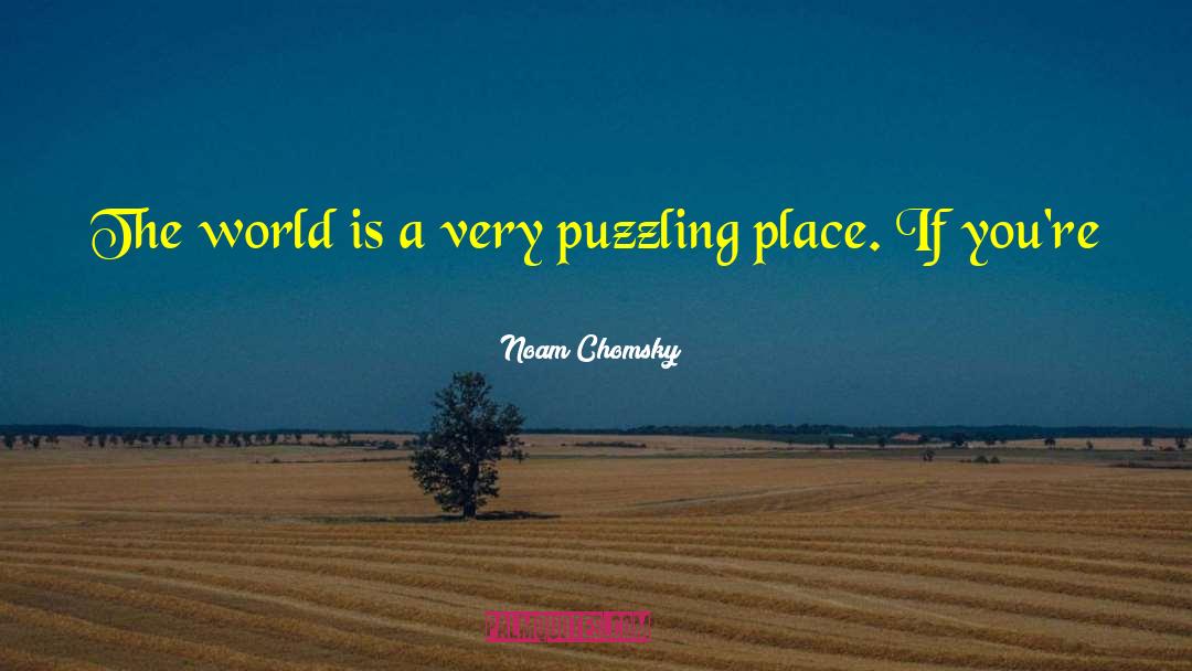 Puzzling quotes by Noam Chomsky