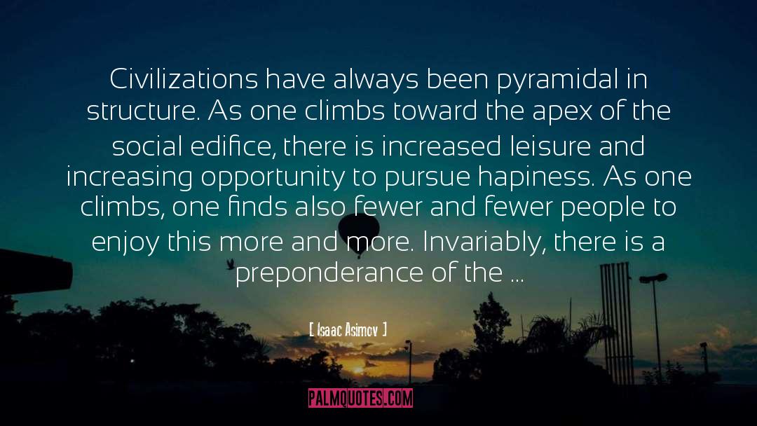 Pyramid Builder quotes by Isaac Asimov