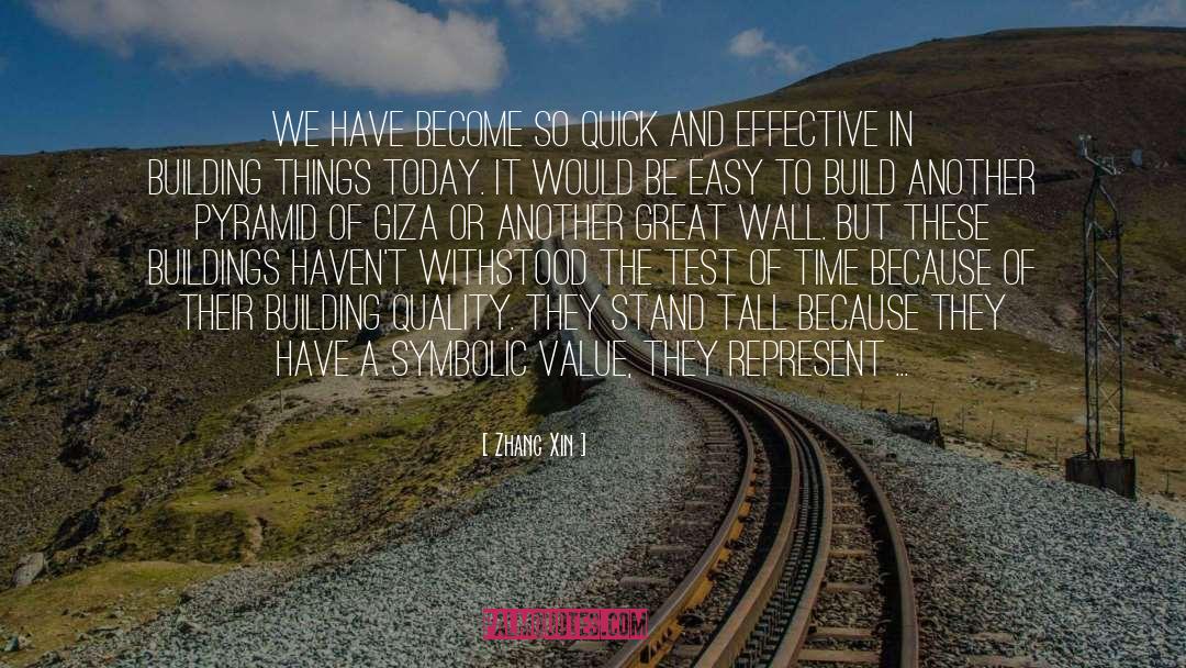 Pyramid quotes by Zhang Xin