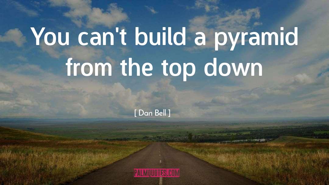 Pyramid quotes by Dan Bell