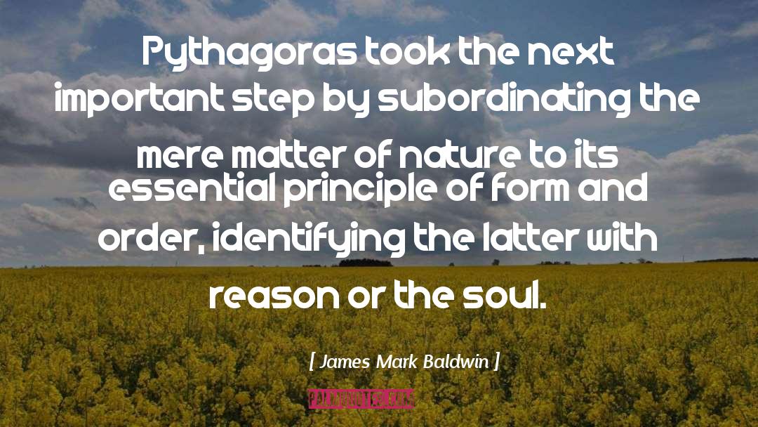 Pythagoras quotes by James Mark Baldwin