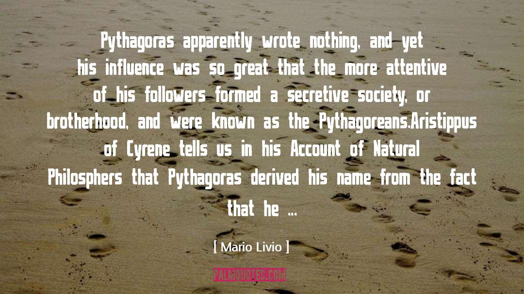 Pythagoras quotes by Mario Livio