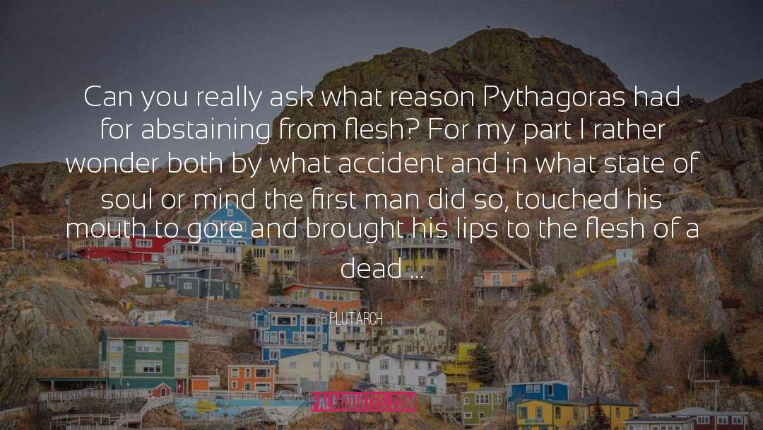 Pythagoras Vegan quotes by Plutarch