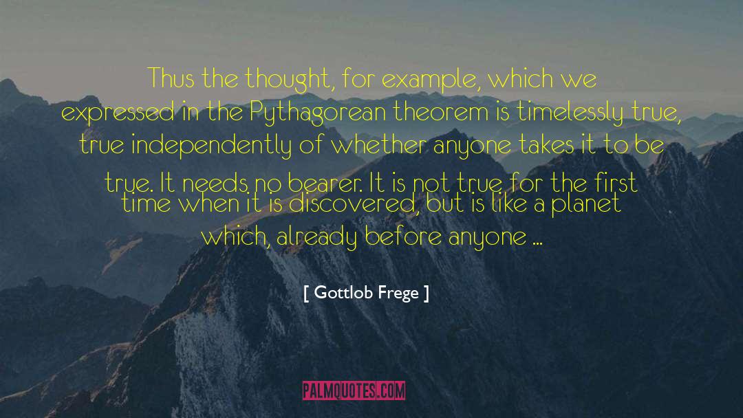 Pythagorean quotes by Gottlob Frege