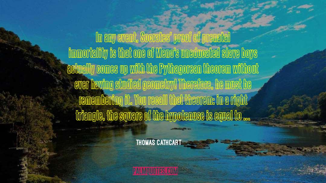 Pythagorean quotes by Thomas Cathcart