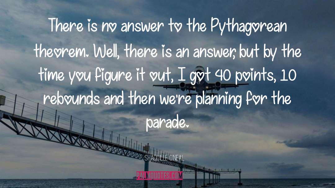 Pythagorean quotes by Shaquille O'Neal