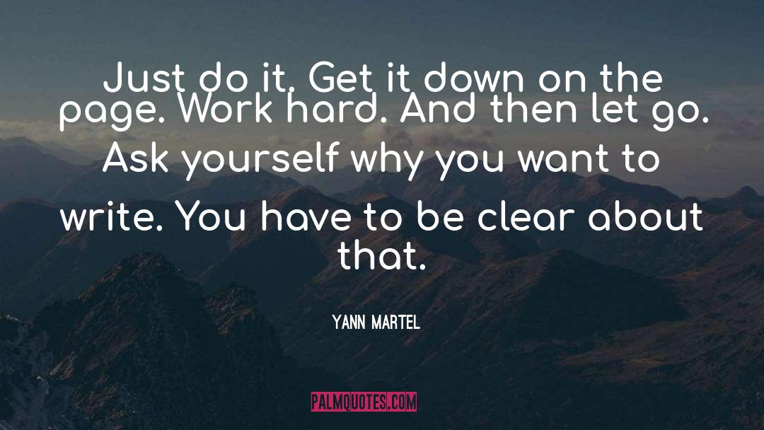 Qoutes On Writing quotes by Yann Martel