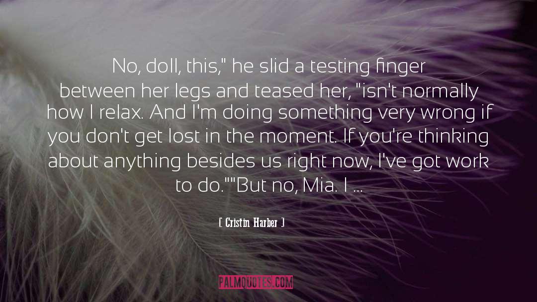 Qtd Mia Spinelli quotes by Cristin Harber