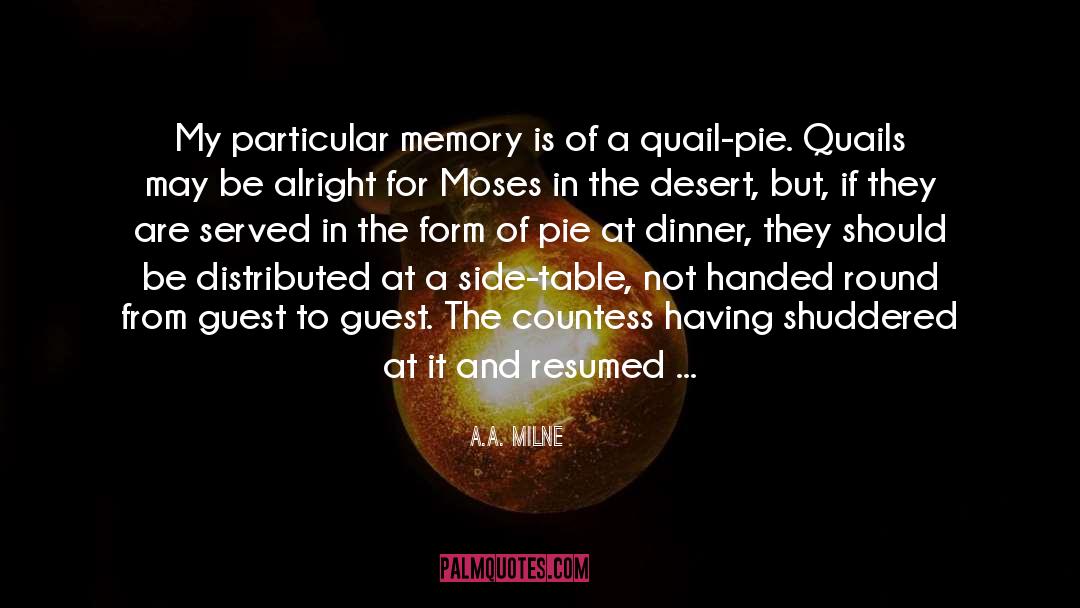 Quails quotes by A.A. Milne