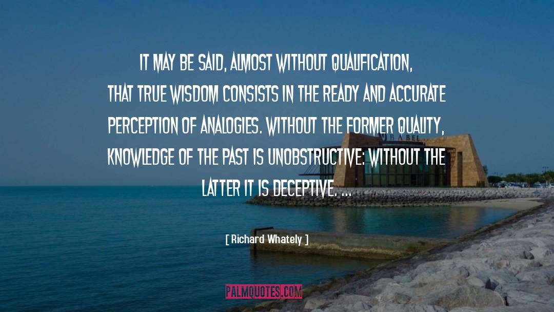Qualification quotes by Richard Whately