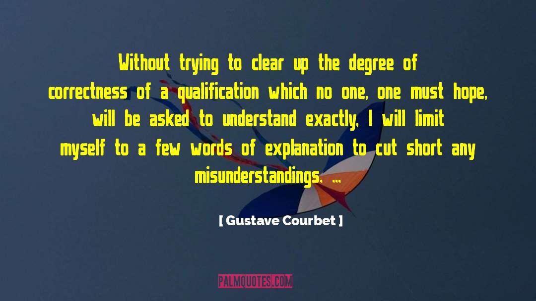 Qualification quotes by Gustave Courbet
