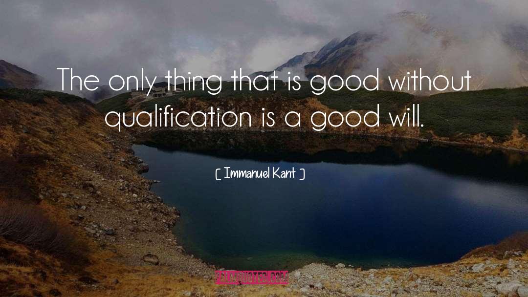 Qualification quotes by Immanuel Kant