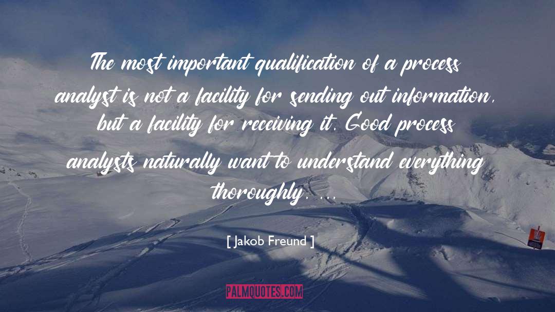 Qualification quotes by Jakob Freund