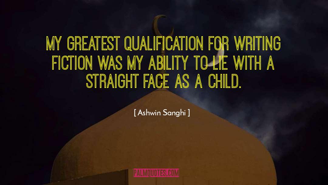 Qualification quotes by Ashwin Sanghi