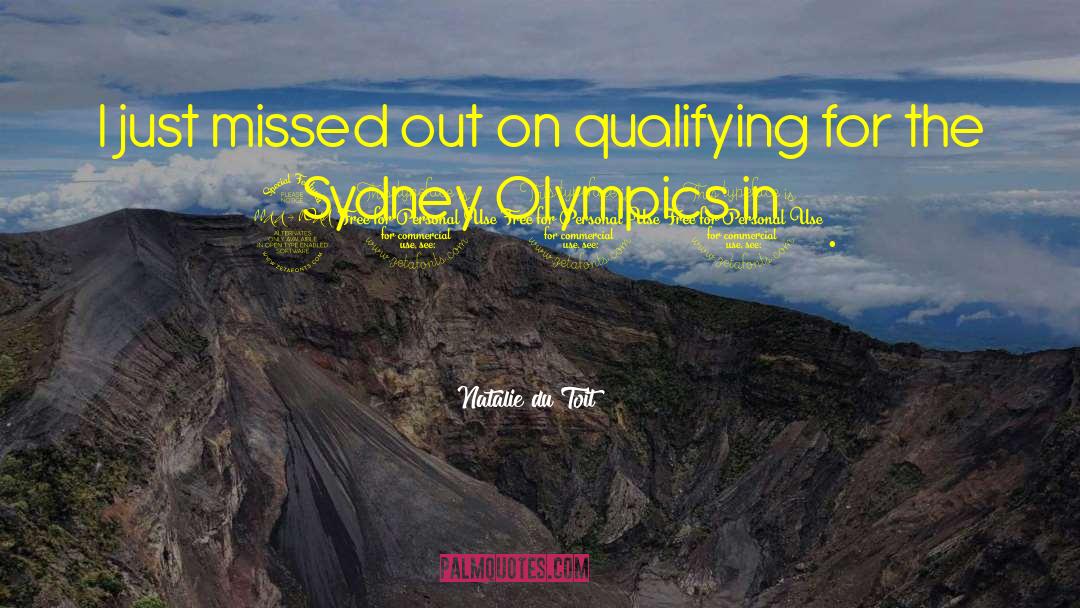 Qualifying quotes by Natalie Du Toit