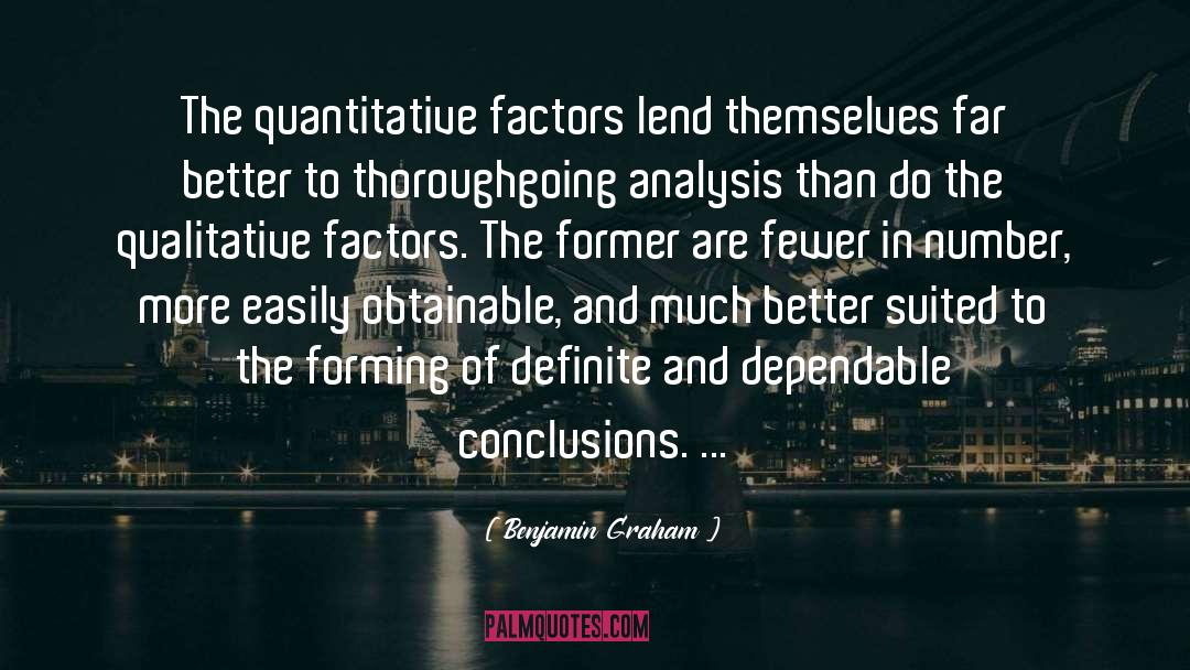 Qualitative quotes by Benjamin Graham