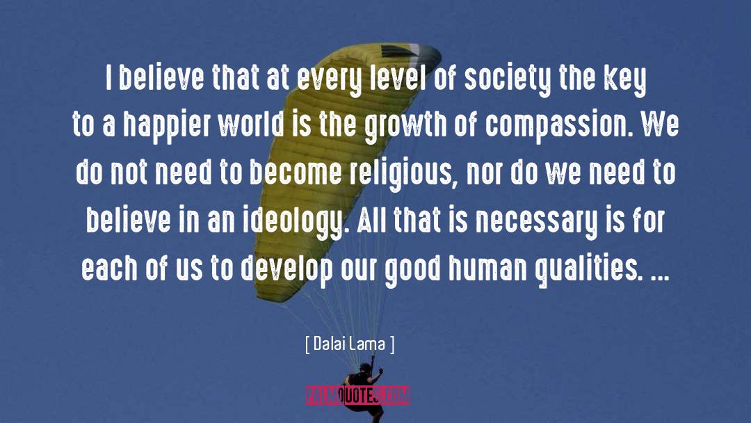 Qualities quotes by Dalai Lama