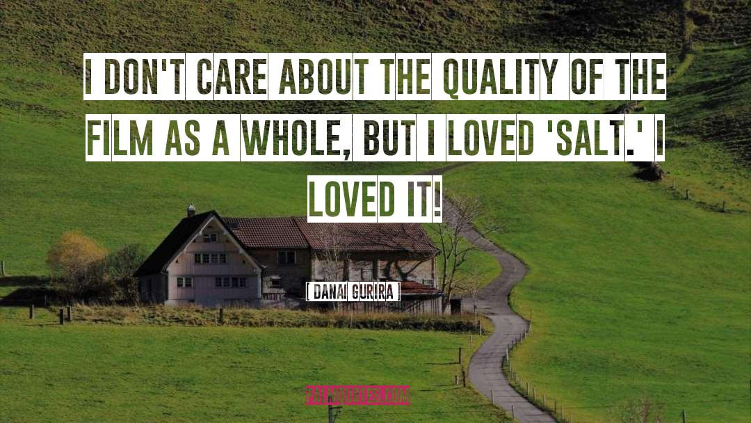 Quality Care quotes by Danai Gurira