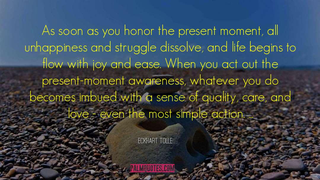 Quality Care quotes by Eckhart Tolle