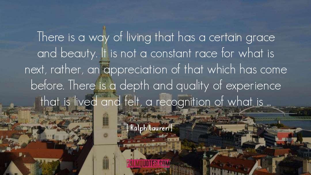 Quality Of Life quotes by Ralph Lauren