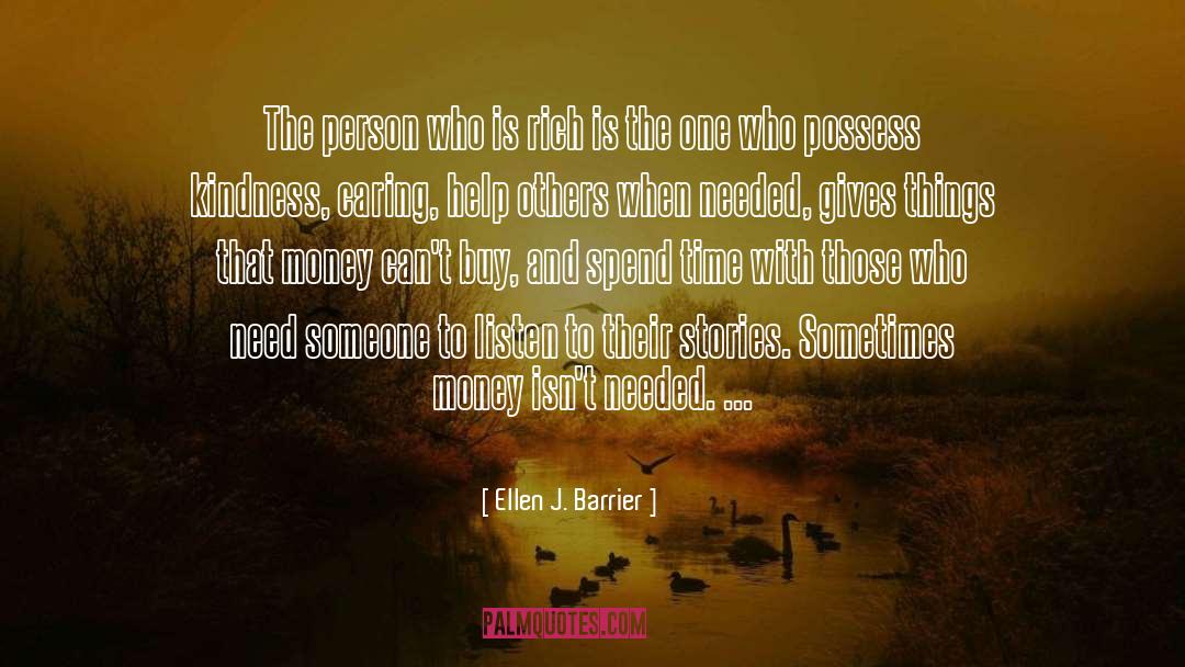 Quality Person quotes by Ellen J. Barrier