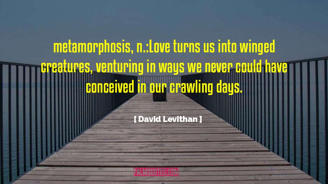 Quanta Metamorphosis quotes by David Levithan