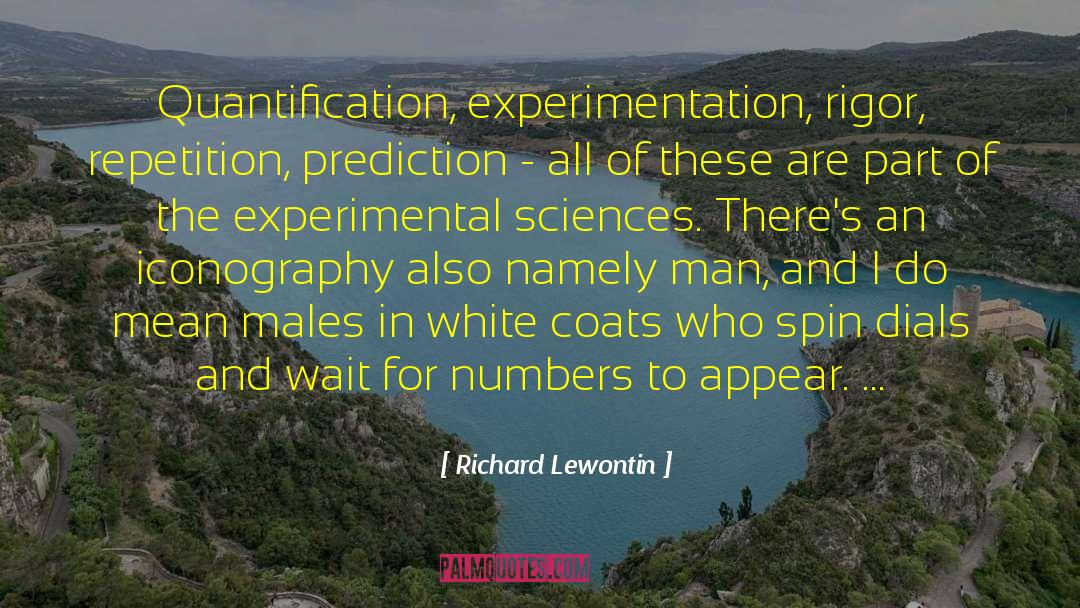 Quantification quotes by Richard Lewontin