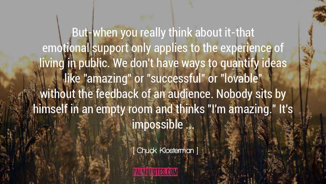 Quantify quotes by Chuck Klosterman