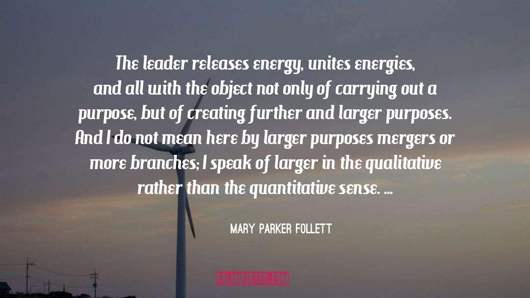 Quantitative quotes by Mary Parker Follett