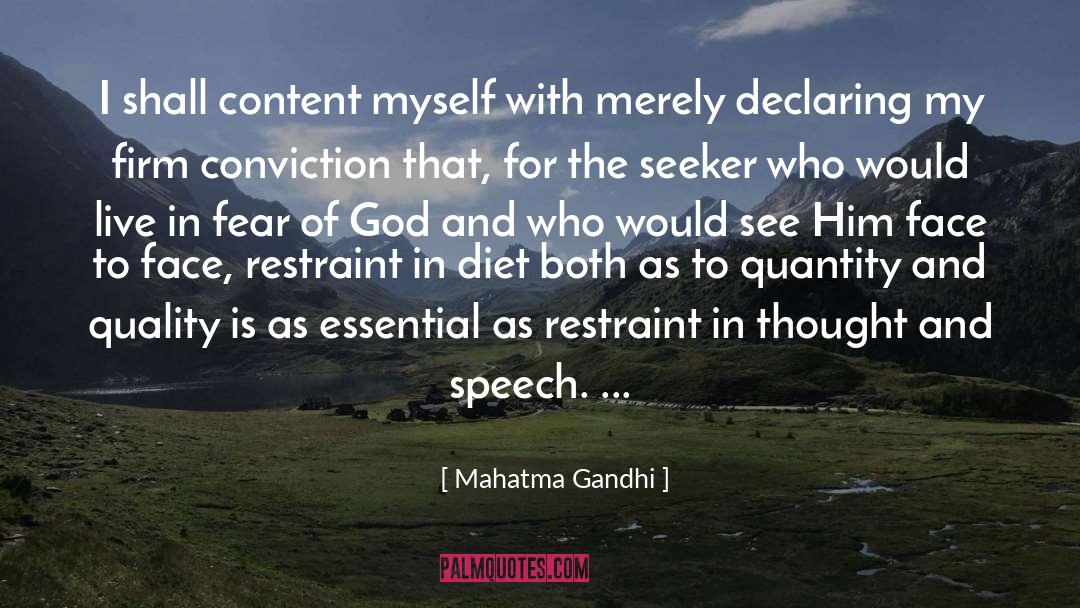 Quantity quotes by Mahatma Gandhi