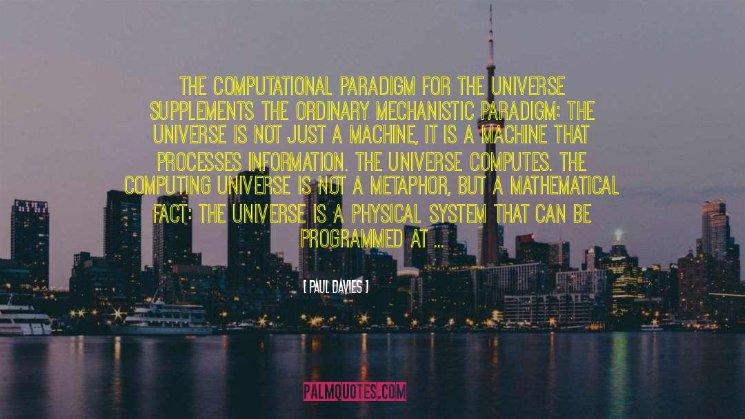 Quantum Computer quotes by Paul Davies