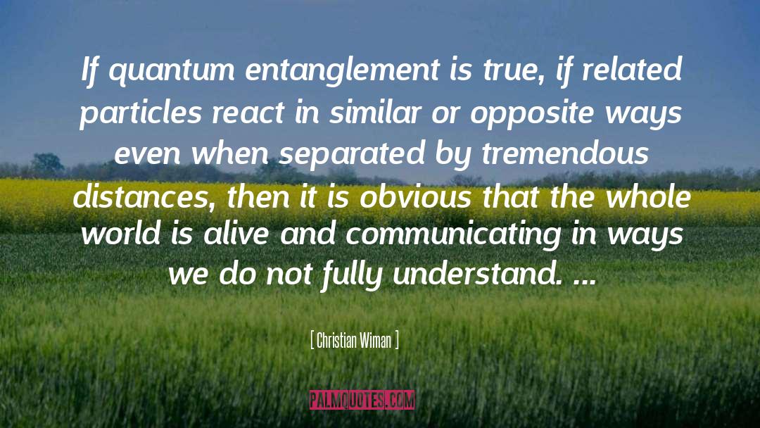 Quantum Entanglement quotes by Christian Wiman