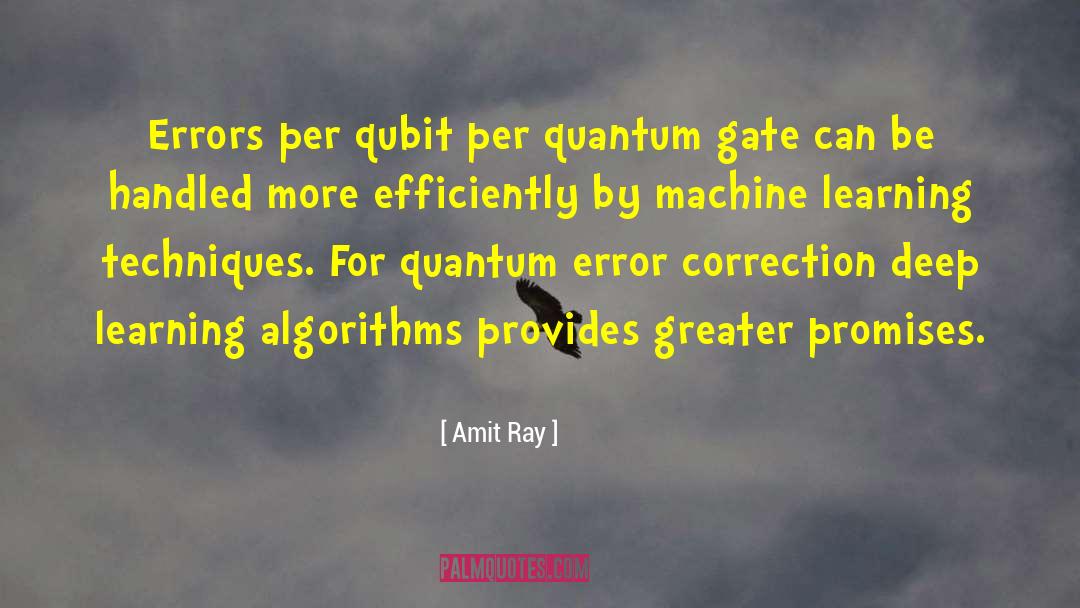 Quantum Error Correction quotes by Amit Ray
