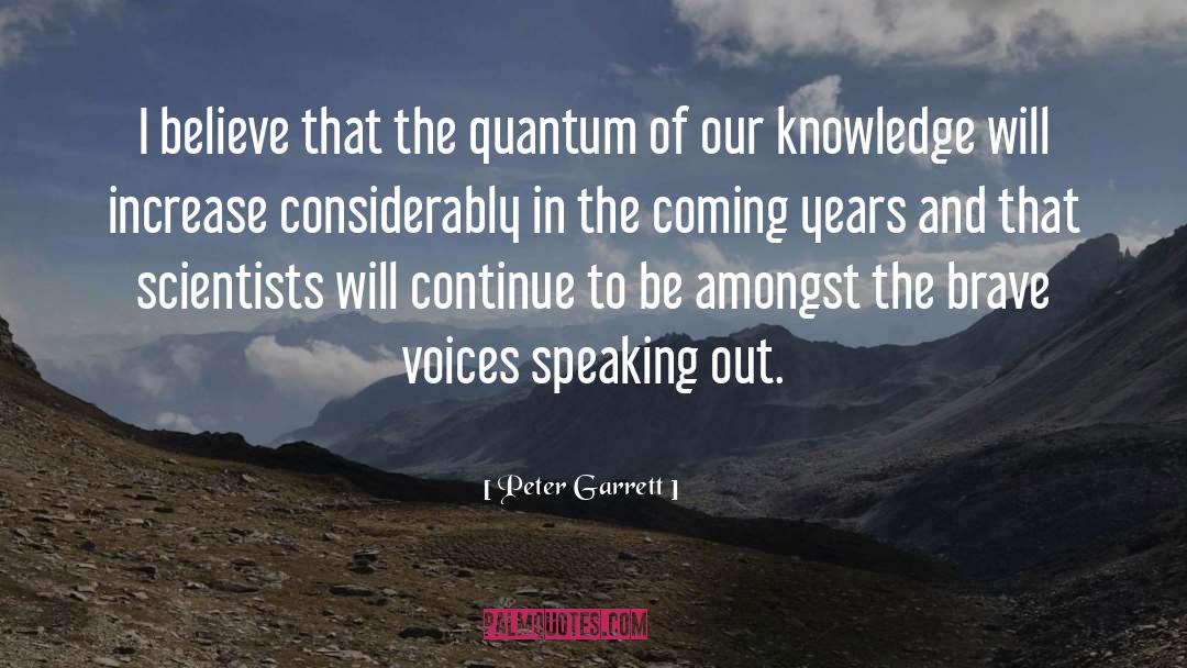 Quantum quotes by Peter Garrett