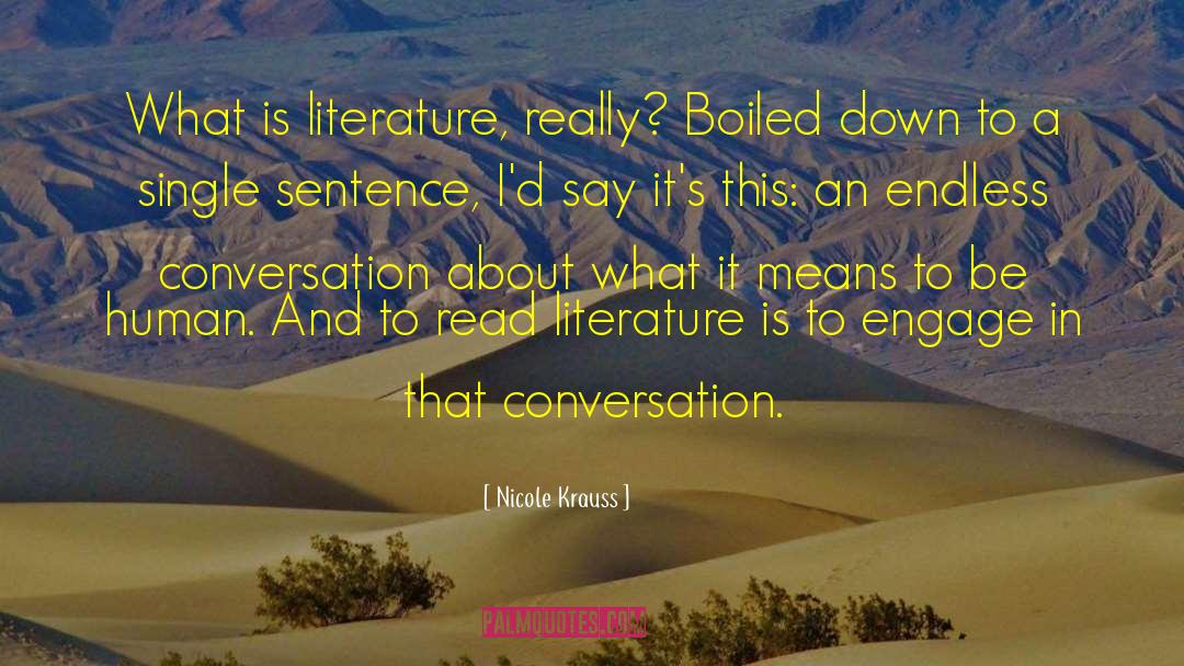 Quarterly Conversation quotes by Nicole Krauss